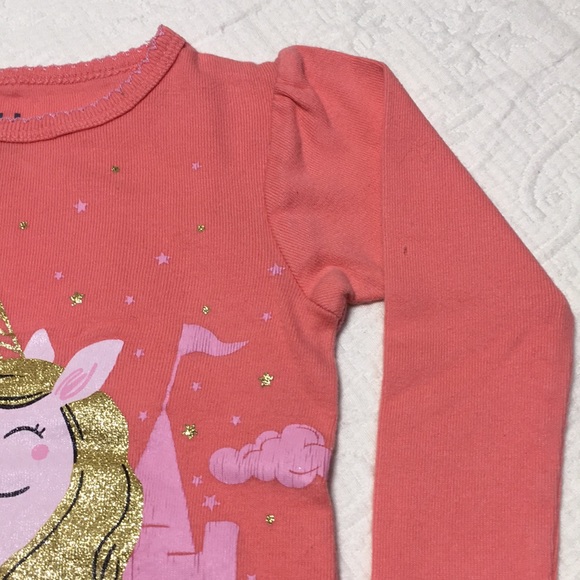 12m (5/$20) Peachy Sparkly Unicorn Top by Carter’s - Picture 5 of 8